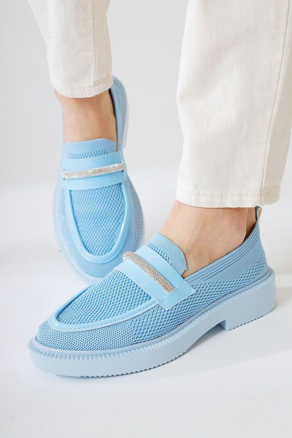 Blue short heels sales