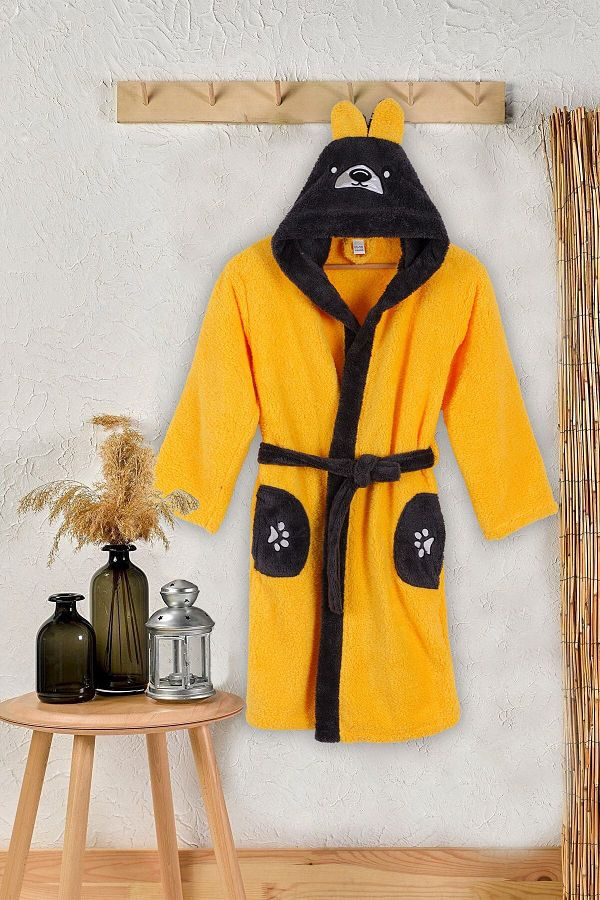 Yellow fluffy dressing gown 2025