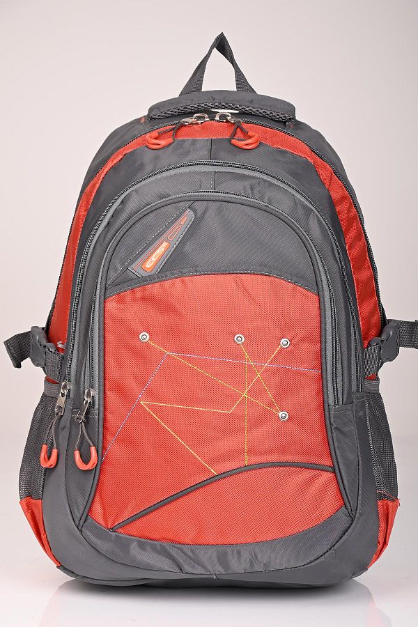 ÇÇS-Ççs 50952 - Large Volume Grey-Orange Backpack 1