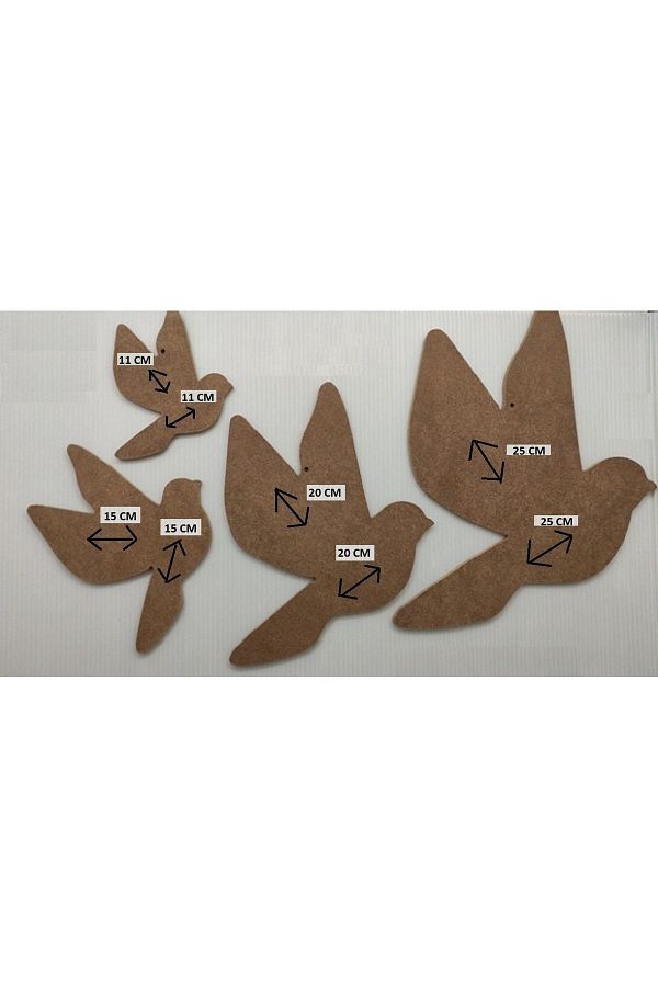 Cadence-Pigeon Set of 4 (MDF OBJECT) 1