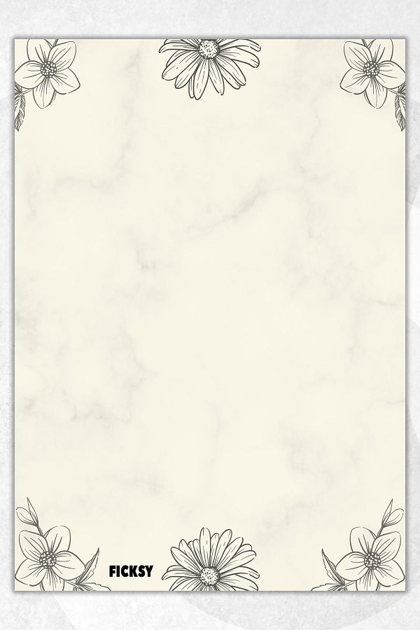 Ficksy-A5 Size Floral Patterned Notepad - 50 Sheets Memopad Memo Pad To Do List 1