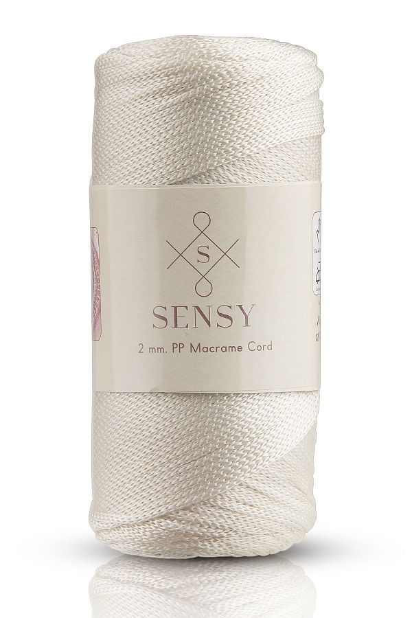 SENSY-2 Mm - 200 gr Polyester Macrame Thread Ecru 230 M Polyester Macrame Thread Supla Thread And Bag Thread 1