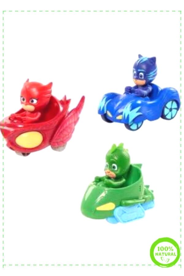 OMZ Pj Maskeliler 3 Lü Araba Oyuncak Seti Pj Masks Cat Boy Gekko Owlette  Egitici Oyuncak Kız Oyuncakla