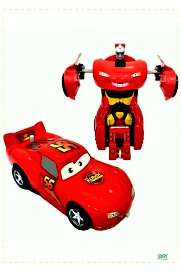 Lightning mcqueen robot car sales