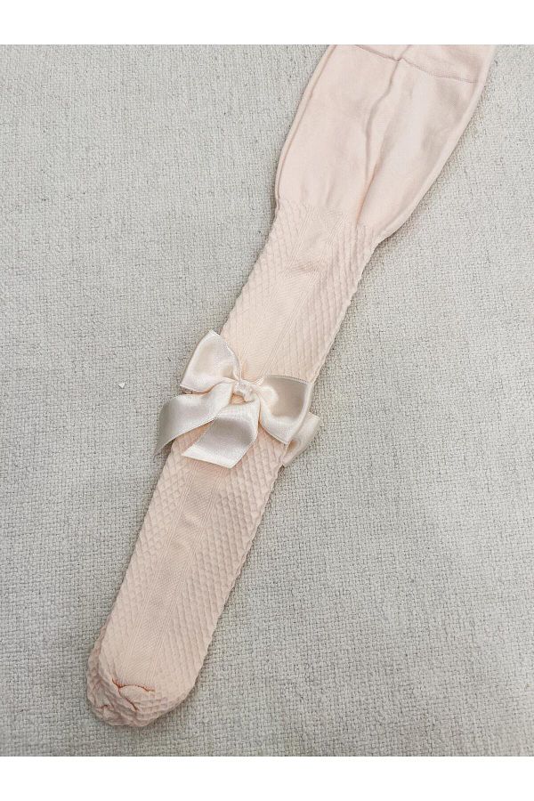 Katamino-Pantyhose for Baby Girl and Child - Bow Detailed Edge 1