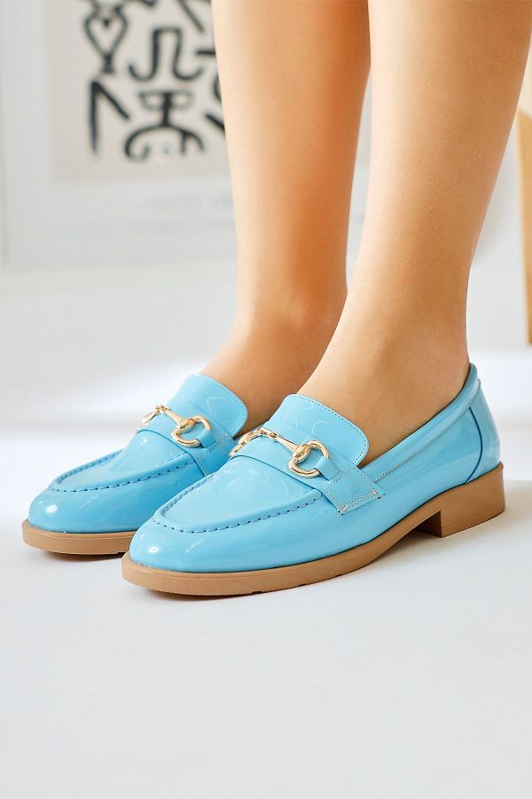 Limoya-Liceu Lott Blue Lacuit Cataramă Detaliată Pantofi Casual Damă 1