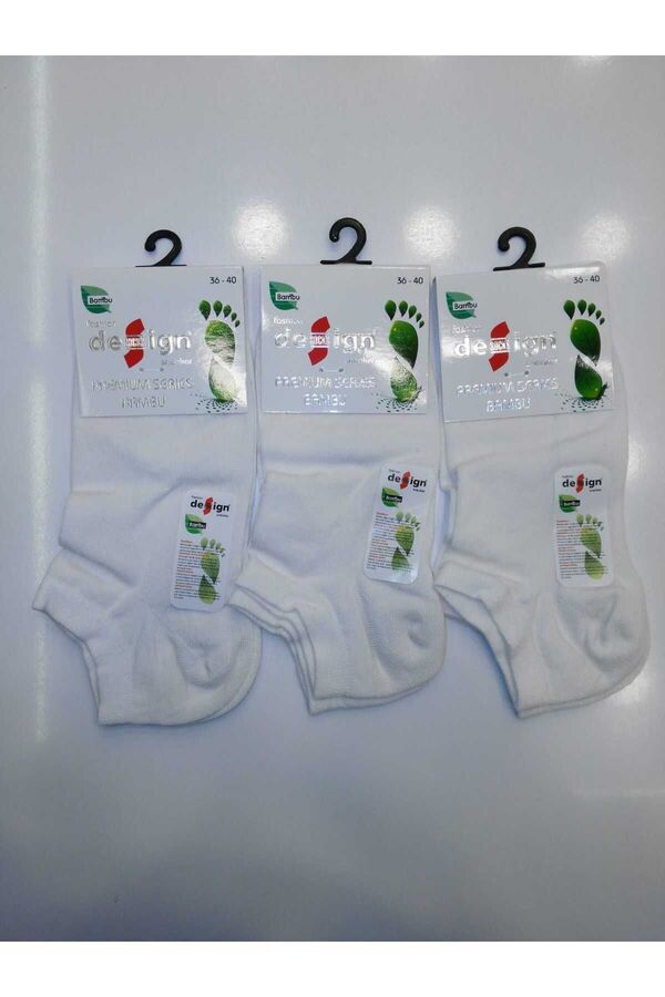 Design Socks-WOMEN'S NYLON-FREE SEAMLESS BAMBOO SOCKS 3-PACK 1
