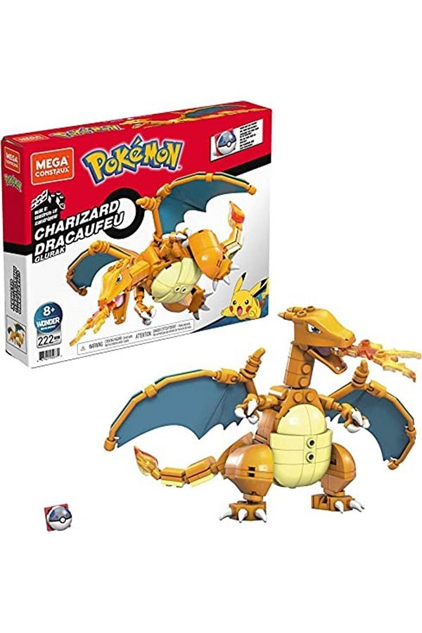 Mega Bloks-Mega Pokémon Charizard Figure, Ideal Building Toys for Ages 6 and Up 1