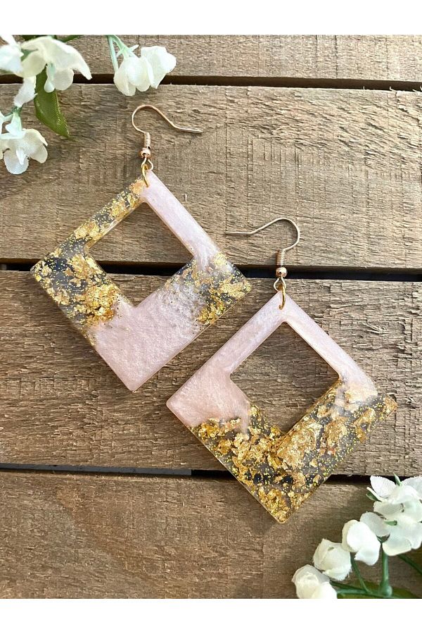 Epoxy earrings shop