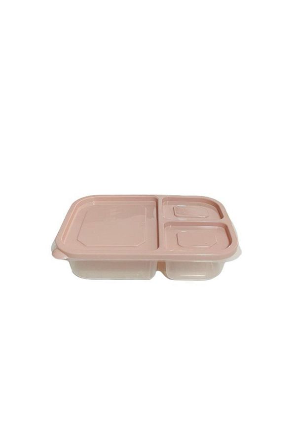 Çankaya-Buse 3 Compartment Rectangular Storage Container with Lid 1.15 Lt 1