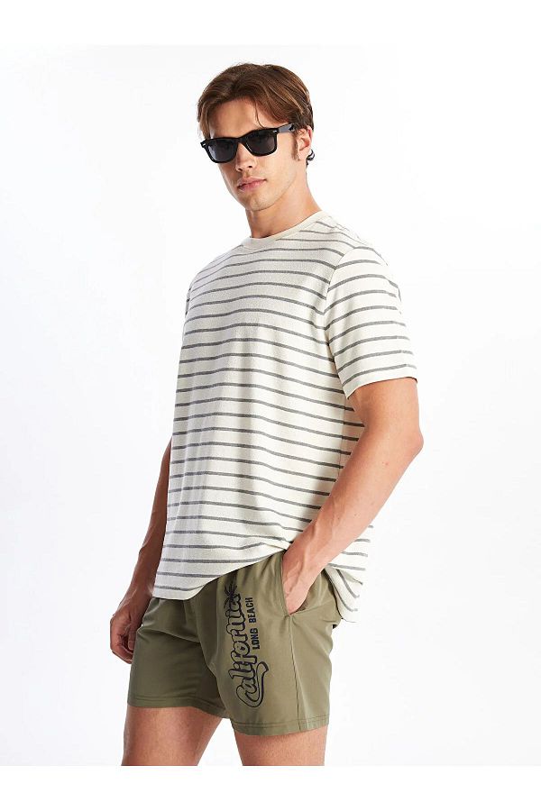 LC Waikiki-XSIDE Short Length Printed Men's Swim Shorts 1