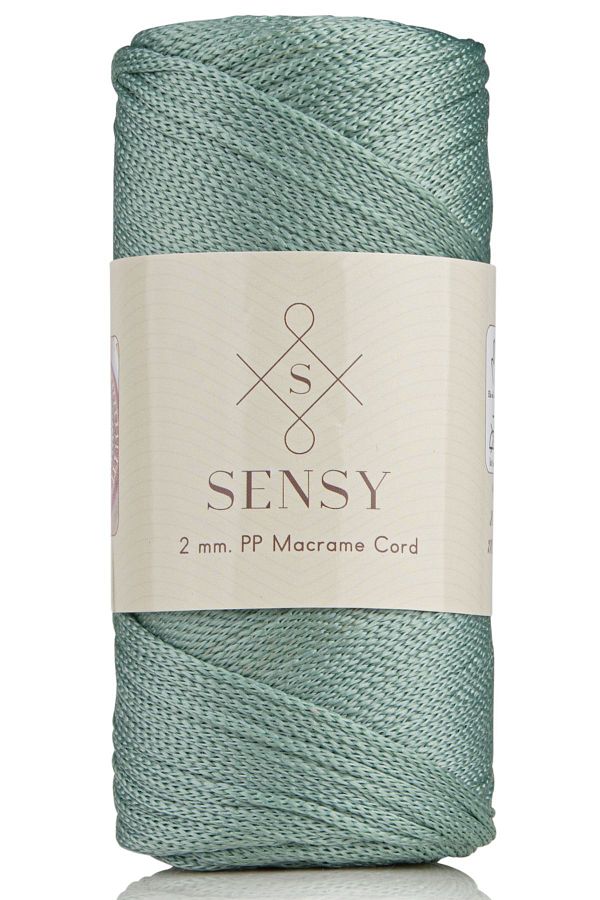 SENSY-2 Mm - 200 gr Polyester Macrame Thread Sage 230 M Polyester Macrame Thread Suppla Rope And Bag Thread 1