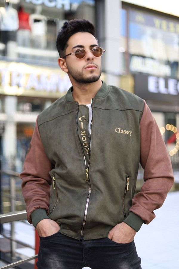 Suede fabric jacket new arrivals