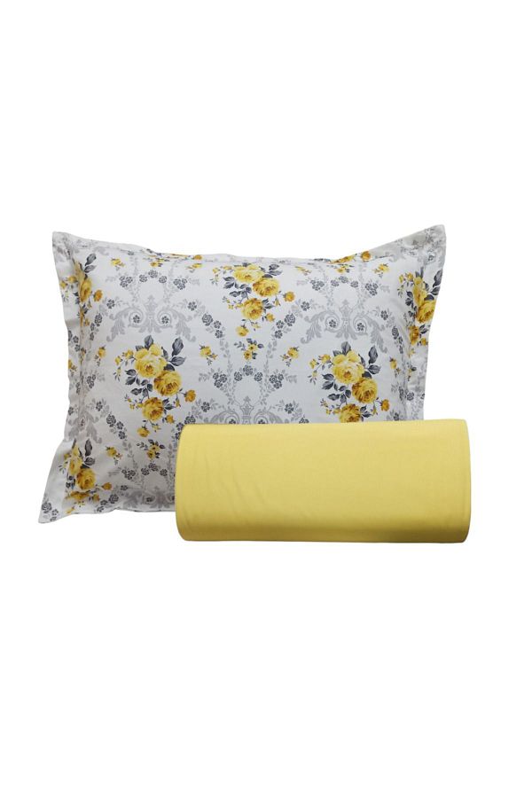GÜLLÜCE HOME-Single Elastic Sheet & Flounce Pillowcase 1