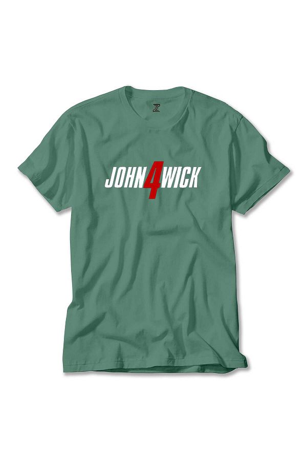 Z zepplin-Μπλουζάκι John Wick 4 με πράσινο λογότυπο 1
