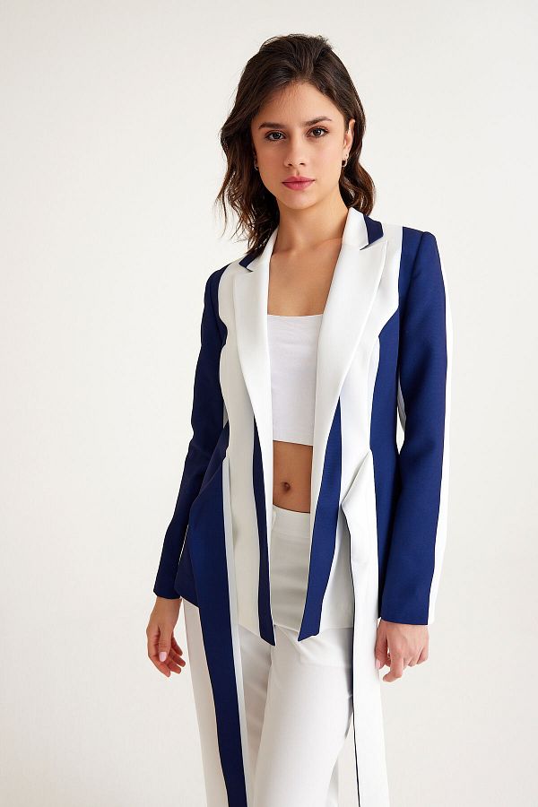 MANGOSTEEN-Long Women's Striped Jacket 1