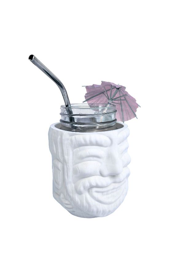 2 TECH-Tiki Mason Jar - Turquoise 1