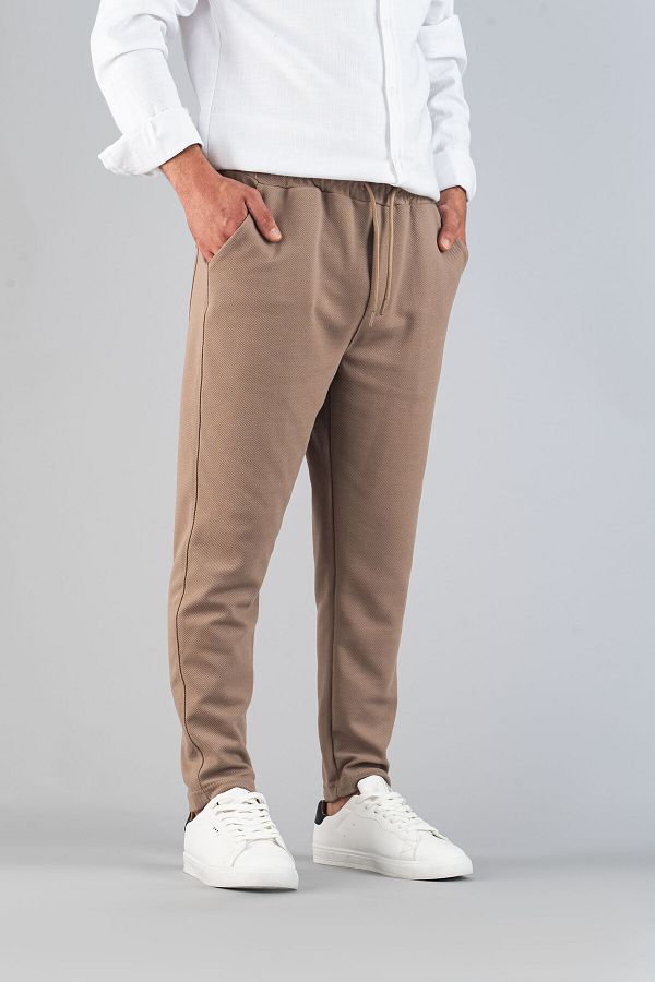 bombe-Мъжки панталон Slim Fit Jogger - Гъвкав, ликра, панталон с еластична талия 1