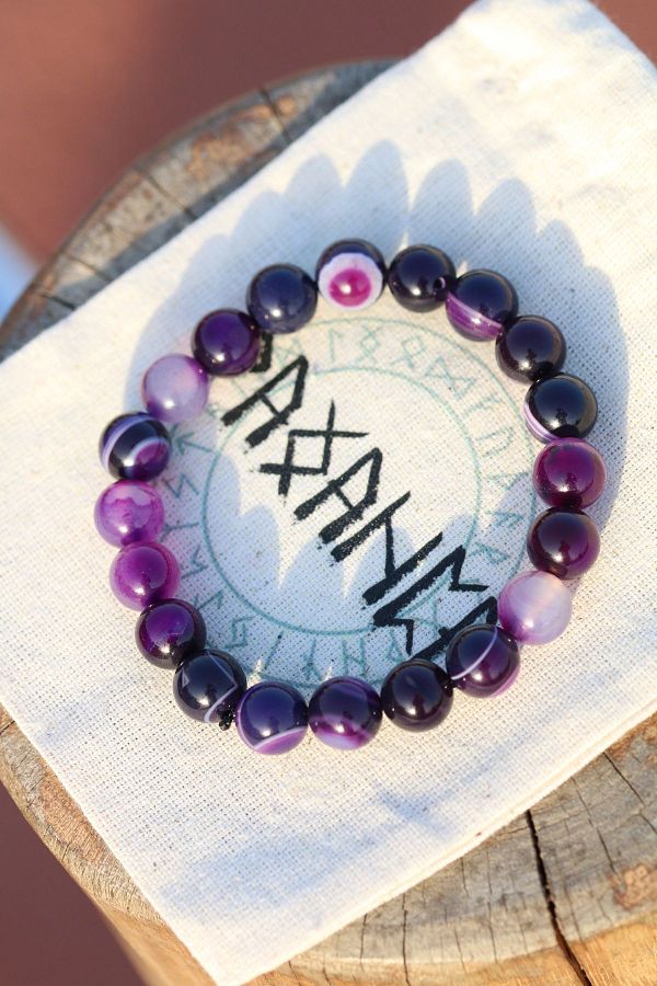 Purple agate chakra top