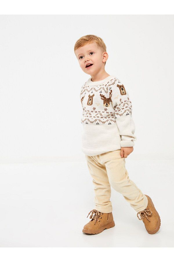 LC Waikiki LCW Baby Velvet Tracksuit Bottom for Baby Boy Elastic Waist Trendyol