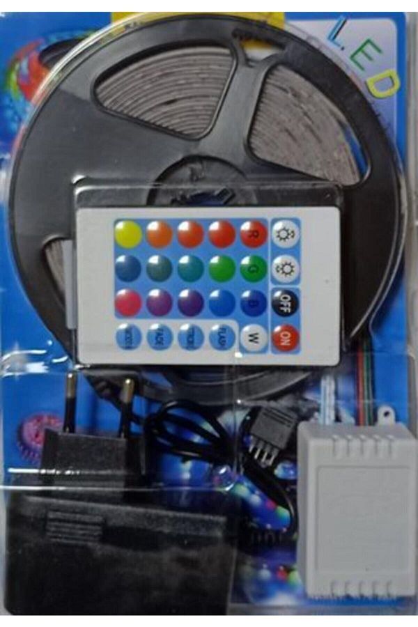 Led-Single Chip Rgb 5 Meter Remote Control Strip Set 1