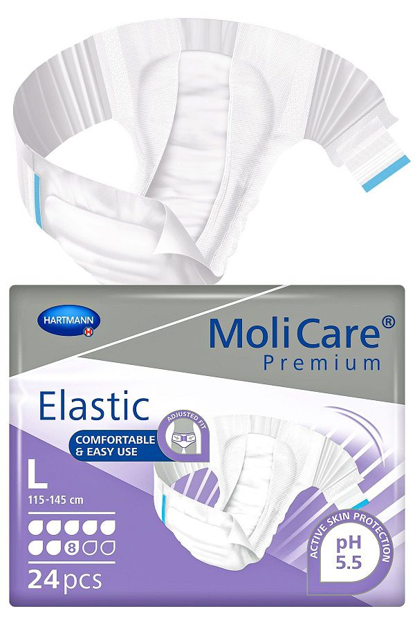 Hartmann-Molicare Premium Elastic 8 Drops Size L 24 Pack 1