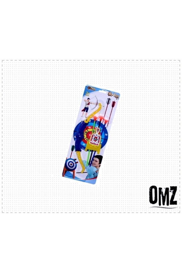 OMZ E3051 Kartela Ok Yay Set -can  Kız Erkek Cocuk Egitici Montessori Oyuncaklar Naturel