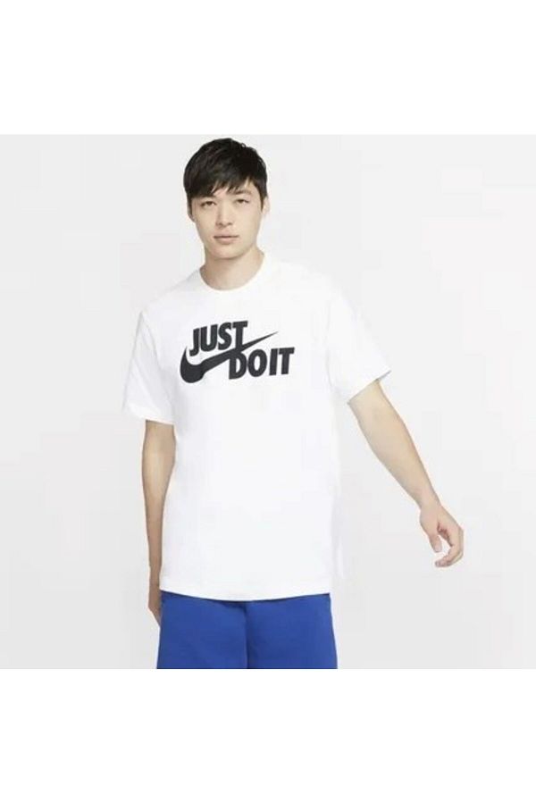 Nike Just Do It Swoosh Men s White Sports T Shirt DX1989 100 Trendyol