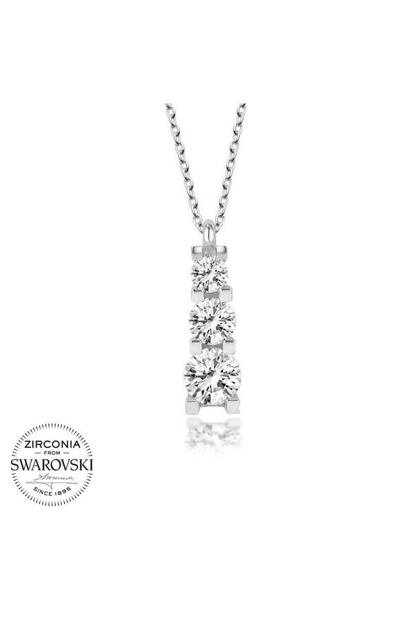 Swarovski three stone necklace hotsell