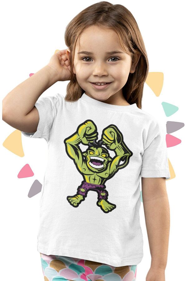 Fuddy Marvel Printed Baby Hulk Kids T Shirt Unisex Trendyol