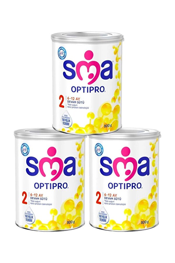 SMA 2 Optipro Devam Sütü 800 gr X 3 Adet