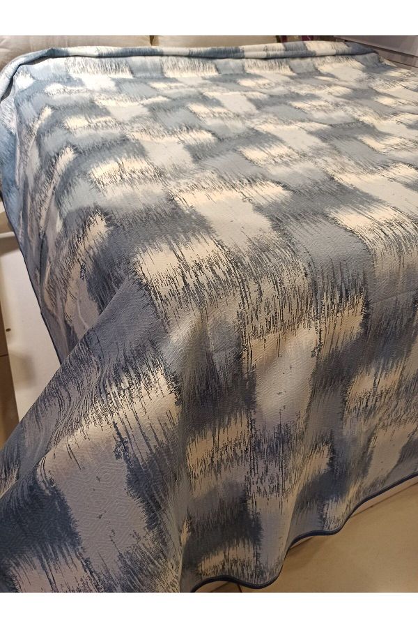 ŞENER HOME-Patchwork Pattern Printed 150x240 CmSingle Single Stiuca - Albastru 1