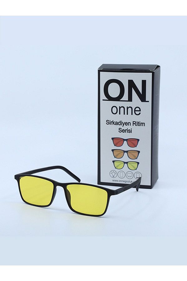 ONNE-Circadian Rhythm Series Men's Yellow Anti-headlight Driving Glasses with Blue Light Protection 1