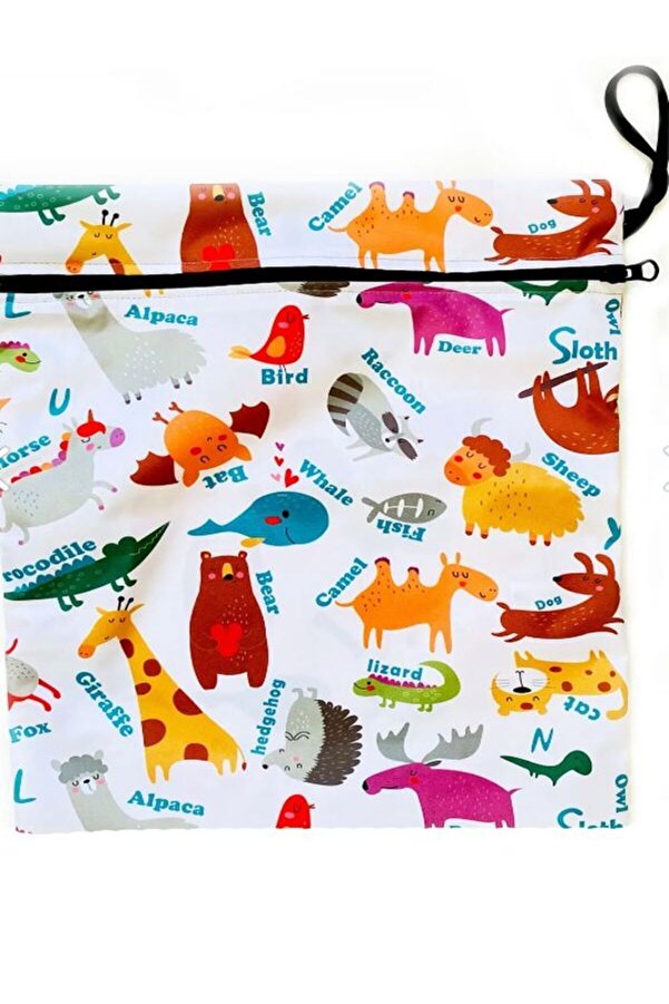 Aşkın Parti Evi Zoo, 29x24 Su Geçirmez, Islak Mayo, Kıyafet Vs Taşıma Torbası