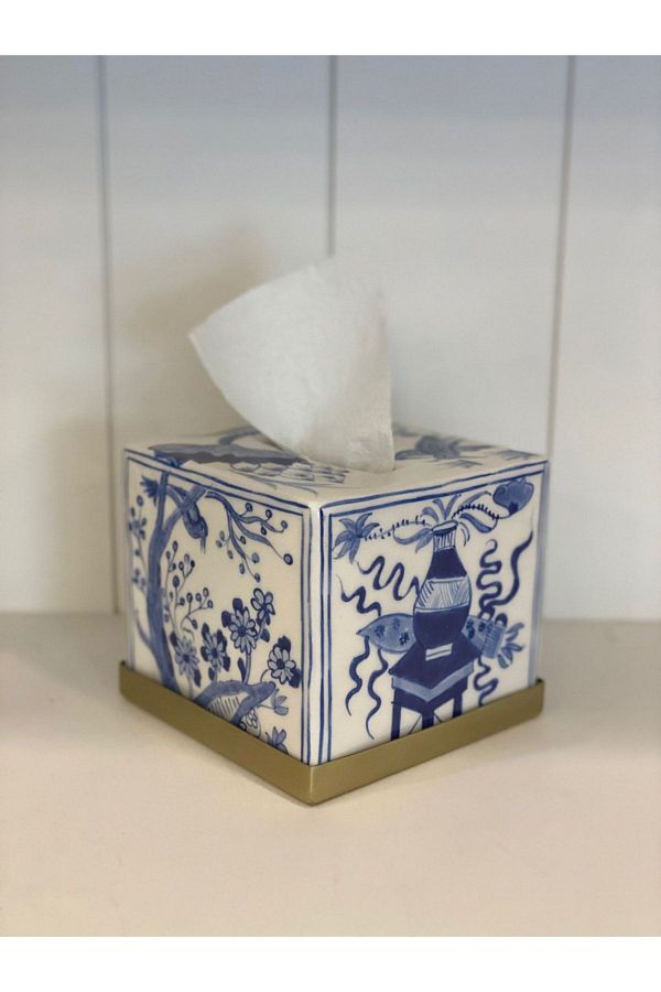 Dekordan House Bleu Blanc Napkin Holder Trendyol