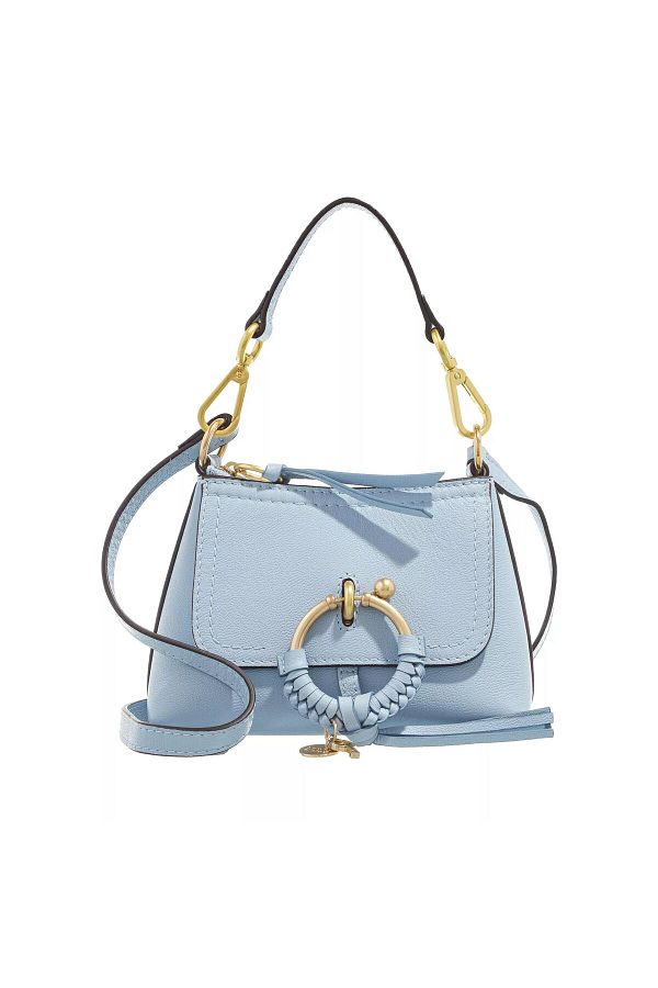 See by Chloe Joan Crossbody Bag Mini Leather Blue Trendyol