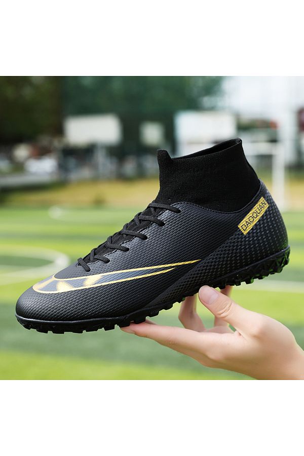 Choice ZHENZU Size 35 47 High Ankle Football Cleats Kids Boys Ultralight AG TF Boots Trendyol