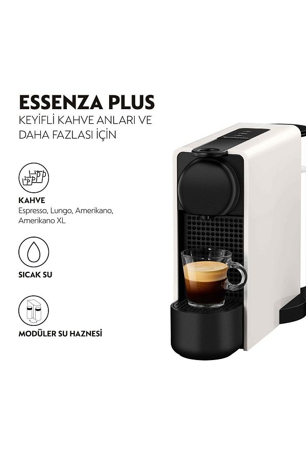 Nespresso C45 Essenza Plus White Capsule Coffee Machine Trendyol