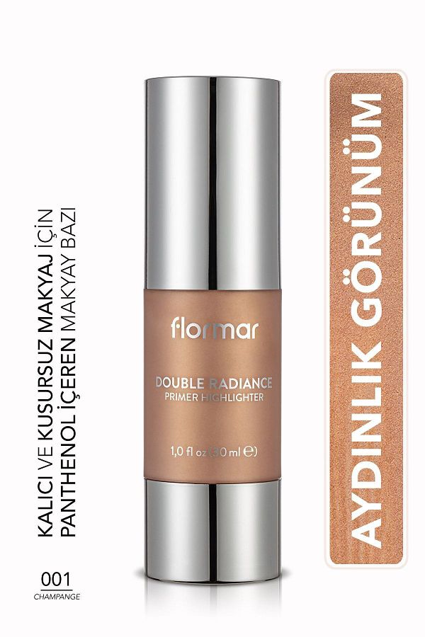 Flormar-RADIANT MAKE-UP BASE (CHAMPAGNE) - DOUBLE RADIANCE - 001 CHAMPAGNE 1