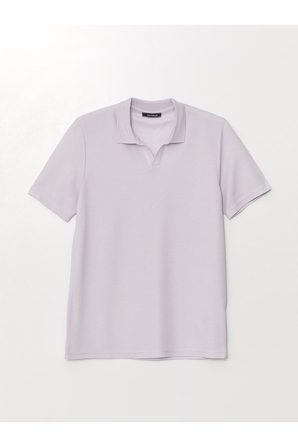 LC Waikiki Lcwaikiki Classic Ecru Polo Collar Short Sleeve Men's T-Shirt (S4)
