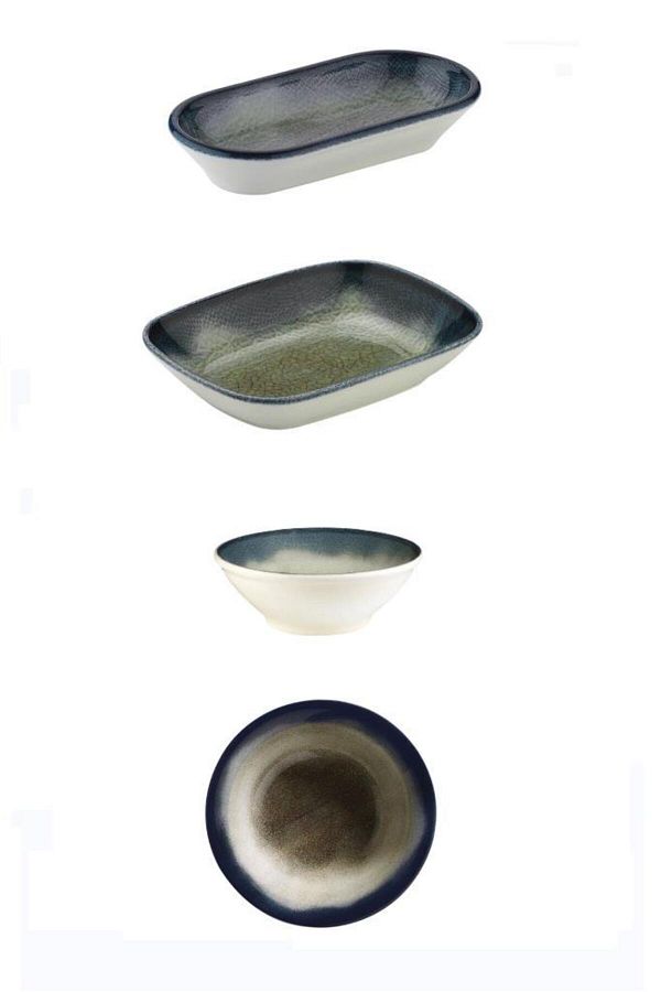 İkram Dünyası-Set of 4 Minimal Assorted Breakfast Plates 1