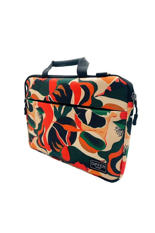 Differ Studio-13-13.3-14'' Inch Abstract Orange Pattern Water Resistant Strap/laptop/macbook/notebook/case/bag 1