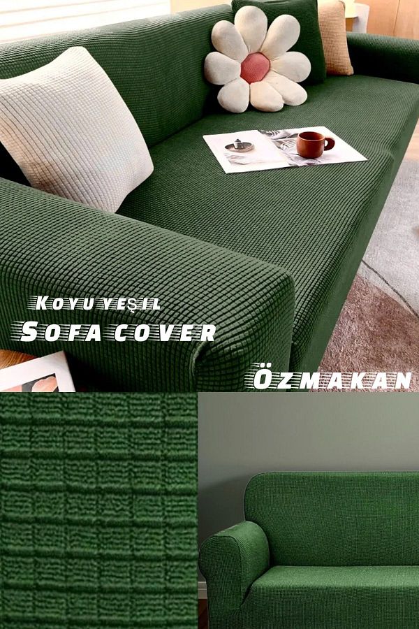 ÖZMAKAN-Pătură flexibilă elastică și elastică din denim pentru trei persoane - 1 bucată 1