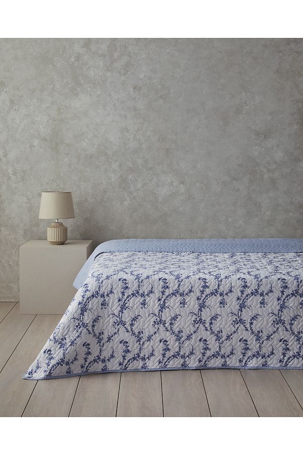 English Home-Blue Single Multi-Purpose Scroll Flowers Cover 1