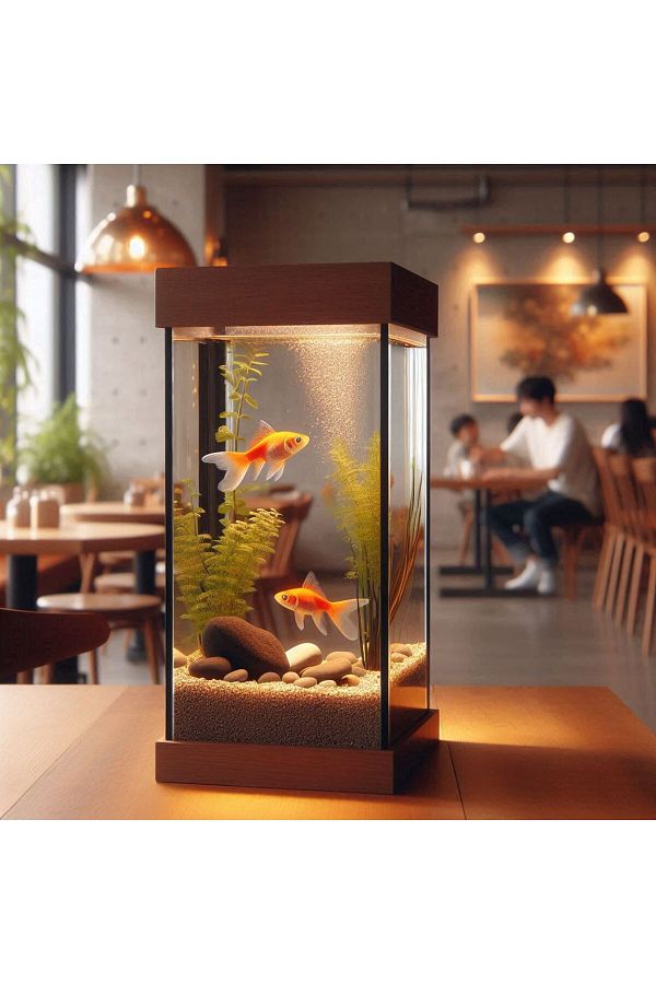 Akvaryum Mini Upright Aquarium Beta Aquarium Small Aquarium Gift Aquarium Desktop Aquarium Trendyol