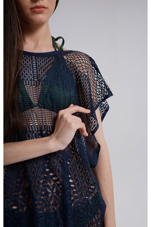FASH ON DANTEL Lace Pareo T Shirt Beach Dress Quick Dry Side Stitching Trendyol