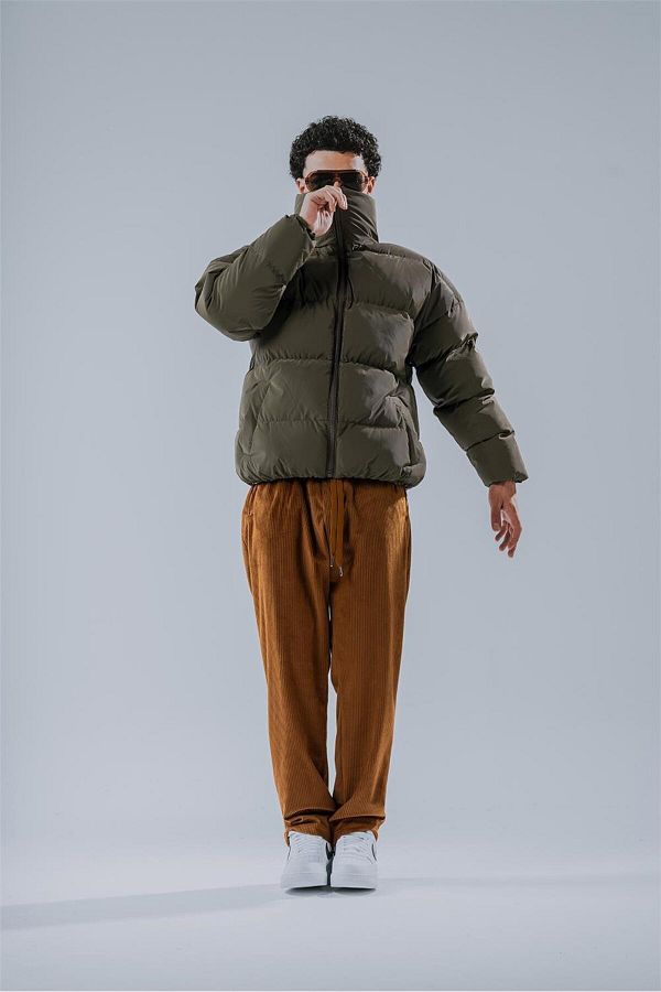 go gang own Chubby Green Puffer Jacket Trendyol
