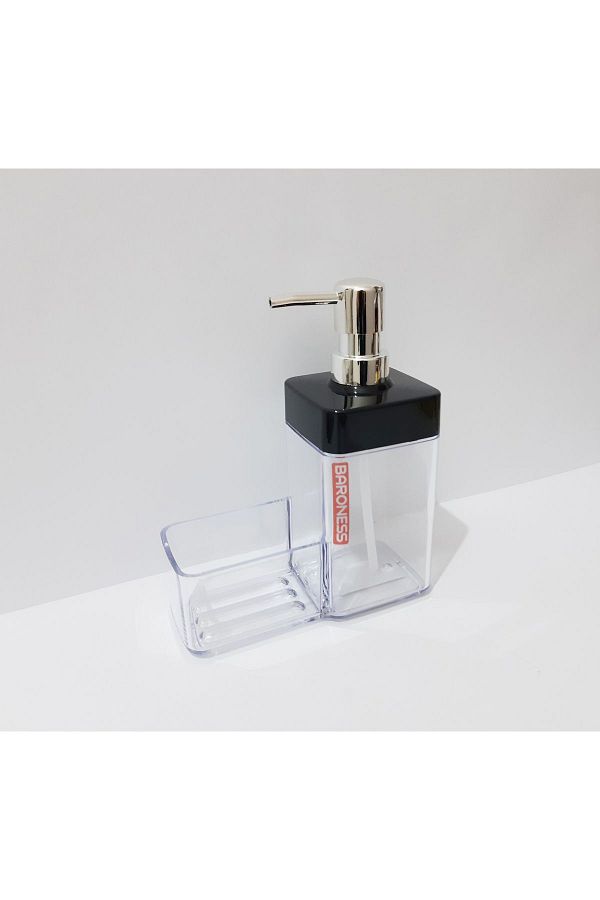 renkli çiçekler-Dozator de săpun lichid transparent cu bol de burete de 500 ml 1