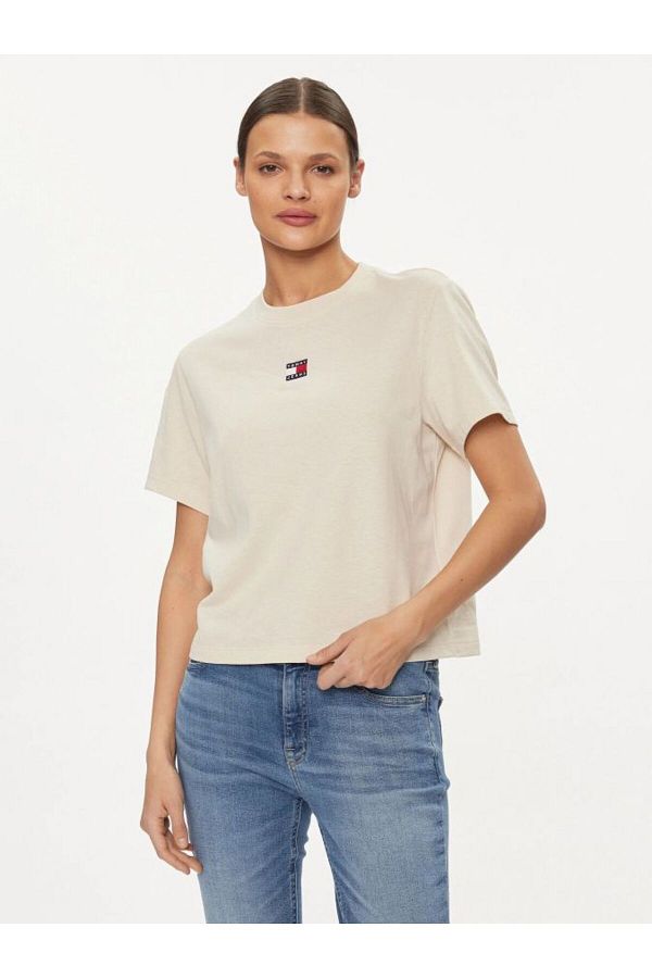 Tommy Hilfiger T Shirt Beige Regular fit Trendyol
