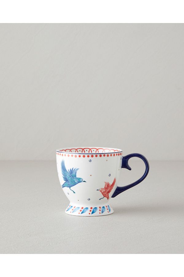 English Home-Carnaval Birds New Mug Blue - Bone China 1